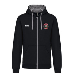 Sweat zippé contrasté gris Dynamiteurs