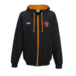 Sweat zippé contrasté orange Dynamiteurs