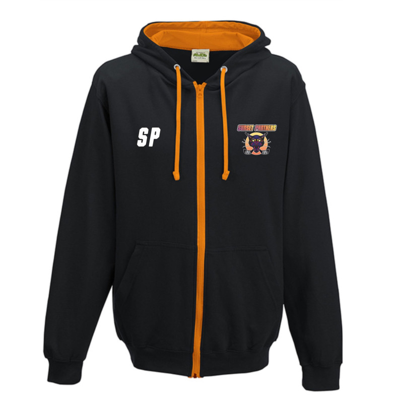 Sweat zippé contrasté orange Sunset Panthers